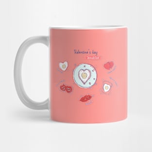 Valentine's day breakfast Mug